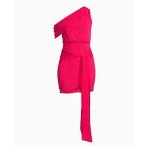 One33 Social Asymmetrical Stretch Crepe Mini Dress women’s 12 NWT MSRP $330